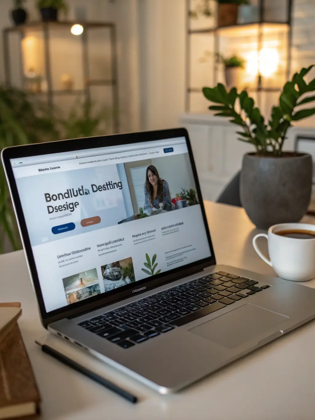 An image showcasing a well-designed landing page optimized for lead capture, with clear call-to-action buttons and a user-friendly layout.